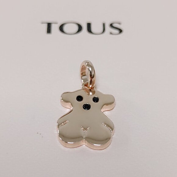 TOUS Charm Sweet Dolls Pendant in Rose Silver Vermeil with Spinel Necklace Charm - Picture 5 of 6